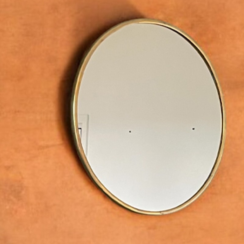 Miroir laiton rond